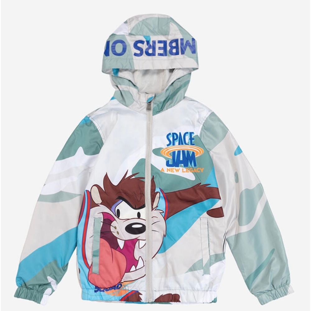 NWT🧥 Members Only x Taz "Tune Squad"  Space Jam  Windbreaker Jacket SZ-M